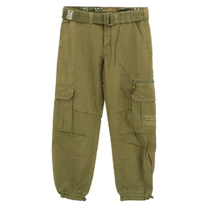 TOM TAILOR Herren Cargo Hose MORRIS Gabardine Gürtel olive grün 27974 - Bild 1 von 2