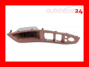 BMW F10 528i 550i SEDAN FRONT DOOR PULL HANDLE LEFT TRIM GENUINE OEM BROWN - Picture 1 of 3