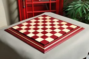 Signature Contemporary II Chess Board - Purpleheart / Curly Maple - 2.5" Squares - Picture 1 of 6