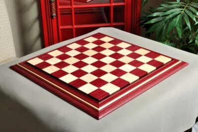 Signature Contemporary II Chess Board - Purpleheart / Curly Maple - 2.5" Squares - Image 1 of 4