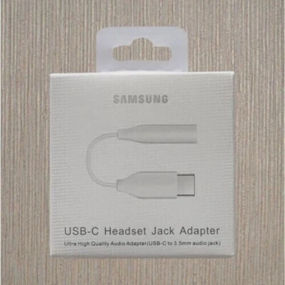 New White  Audio Aux Headphone USB Type C Headset Jack Adapter to 3.5mm - Image 1 of 3