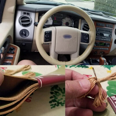 FIT Lexus LX470 Beige 38cm 15 pulgadas Cubierta Volante Cuero Genuino 2024 Nuevo Foto 1 de 4