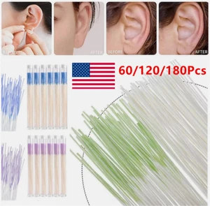 1-3Boxes Earring Hole Cleaner Disinfection Ear Wires Hole Cleaning Line Piercing - Picture 1 of 25