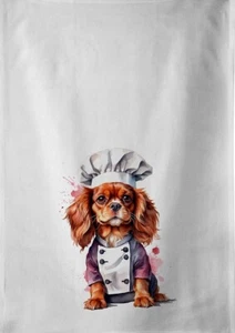 Ruby Cavalier King Charles Cavalier Chef Dish Towel - Picture 1 of 1