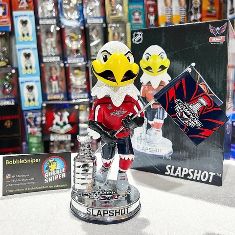 SLAPSHOT Washington Capitals 2018 Stanley Cup Champs Mascot NHL Bobblehead Cover