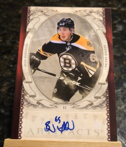 2010-11 Upper Deck Artifacts Autofacts Brad Marchand Auto #AF-BM