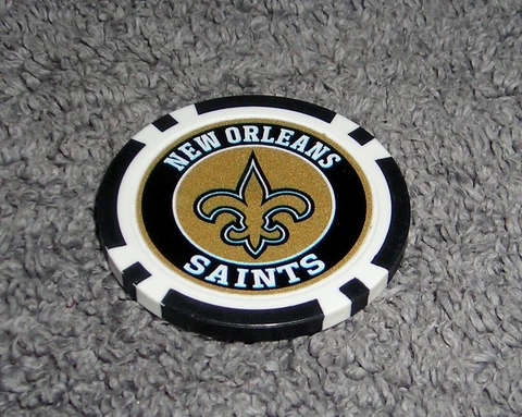NFL NEW ORLEANS SAINTS SOUVENIR COLLECTIBLE POKER CHIP GOLF BALL MARKER Cover