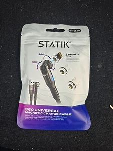Versiegelt Statik 360 Universal Magnetisch 6 Fuß Ladekabel 3 Magnetische Spitzen (O) - Bild 1 von 2