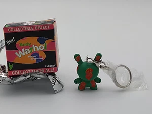 Kidrobot Dunny Andy Warhol Dollar Sign 1.5" Vinyl Figure Keychain - Picture 1 of 4