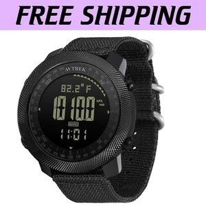 Rugged Men's Digital Tactical Watch with Altimeter, Pedometer & Durable Design - Picture 1 of 11