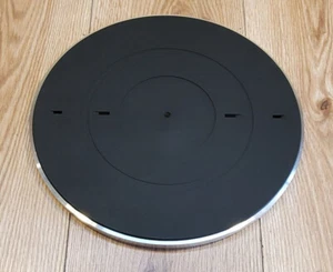 Denon DP-45F OEM Original Turntable Platter and Rubber Mat in good shape - Picture 1 of 4