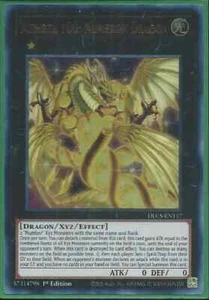 Yugioh - Number 100: Numeron Dragon - 1st Edition Ultra Rare Holographic Card - Picture 1 of 1