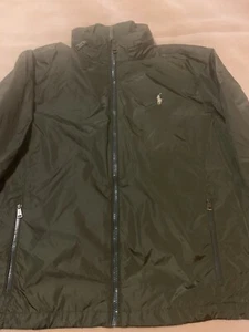 Polo Ralph Lauren Herren Nylon Hooded Armadillo Army Green Windbreaker Jacke - Bild 1 von 5