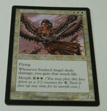 Exalted Angel-Onslaught-MTG-Rare-LIGHT PLAYED