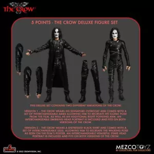 Mezco Toyz The Crow 5 Points Deluxe Figure Set - Picture 1 of 8