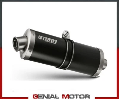 Exhaust Storm by Mivv Muffler Oval Black Bmw K 1200 R / S / Gt 2005 05 - Image 1 of 2