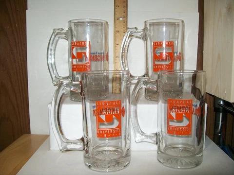 NCAA SYRACUSE UNIVERSITY ORANGEMEN VINTAGE OLD LOGO MUGS - LOT OF 4 Cover