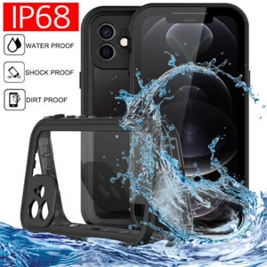 Funda protectora de pantalla incorporada impermeable para iPhone 12,12 Pro,12 Pro Max - Imagen 1 de 18
