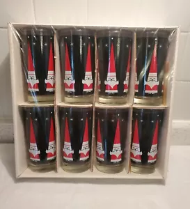 NOS Vintage Libbey Informals Santa Glasses - set of 8 - Picture 1 of 6
