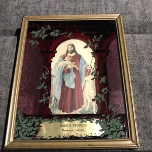 Vintage 1951 Jesus Christus 4,25x5,25" Promo Bild Ruuds Produce Dawson, Minn - Bild 1 von 5