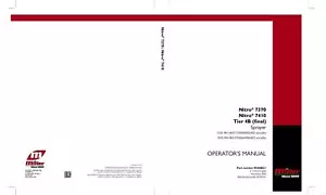 Miller Nitro 7370, 7410 Tier 4B Front Boom Sprayer Operators Manual PDF/USB - Picture 1 of 1