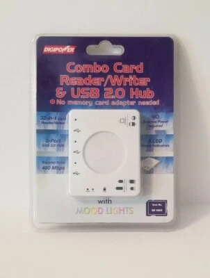 Combo Card Reader/Writer & USB 2.0 Hub New in Package - Image 1 of 3