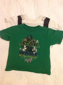 2 Kids Star Wars T Shirts. Size XS 4 - Picture 1 of 9