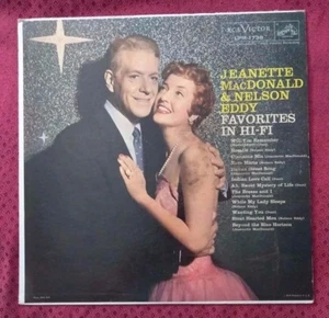 Jeanette MacDonald & Nelson Eddy - Favorites in HI-FI - RCA Victor LPM-1738 EX - Picture 1 of 6