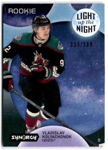 2022 UD Synergy Light Up Night Blue #LNR-VK VLADISLAV KOLYACHONOK RC /399 
