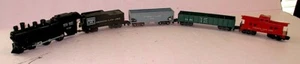 American Flyer 21166 Burlington Route S Locomotive & Tender+3 Cars TESTED & GOOD - Picture 1 of 8