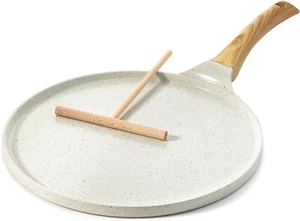 Crepespfanne Pfanne für Crepes Pfannkuchen Omlette Antihaft 26cm Weiß B69 - Bild 1 von 7