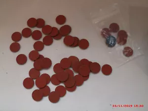 WWII OPA POINT RATION TOKENS;10 PCS, RED WITH RANDOM LETTERS $9.99 Free shipin - Picture 1 of 1