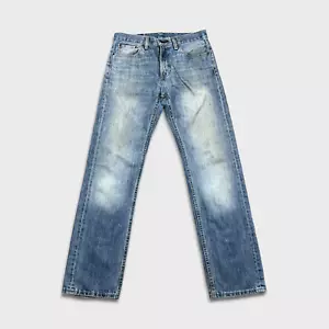 Pantalones de mezclilla Levi's 505 para hombre 30x32 azul calce regular pierna recta lavado claro - Imagen 1 de 12