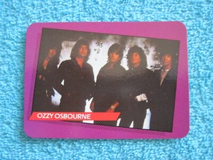 1985 Rock Star Concert Cards #84 OZZY OSBOURNE 1st Series FREE SHIPPING NM