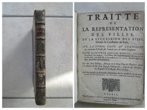 Traité de la REPRESENTATION DES FILLES en la succession des fiefs, 1660. - Bild 1 von 18