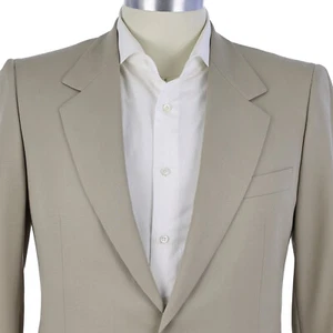 NEW Brioni 'Parioli' Tan Gabardine Twill w MOP Buttons Men's Blazer US 42R - Picture 1 of 11