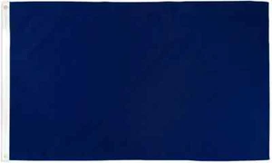 Navy Blue Solid Color 2x3ft Blank Poly Flag for Sublimation, Crafts, Events - Picture 1 of 3