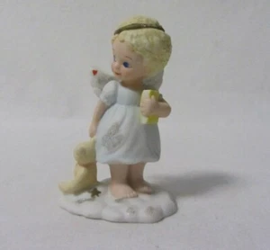 TENDER HEARTS COLLECTION 1995 ANGEL BEDTIME IN THE CLOUDS PORCELAIN FIGURINE - Imagen 1 de 1