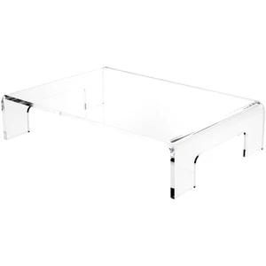Plymor Clear Acrylic Display Riser with Tray Handles, 4" H x 18" W x 12" D - Picture 1 of 1