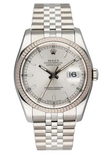 Reloj Rolex Datejust 116234 esfera plateada para hombre - Imagen 1 de 7