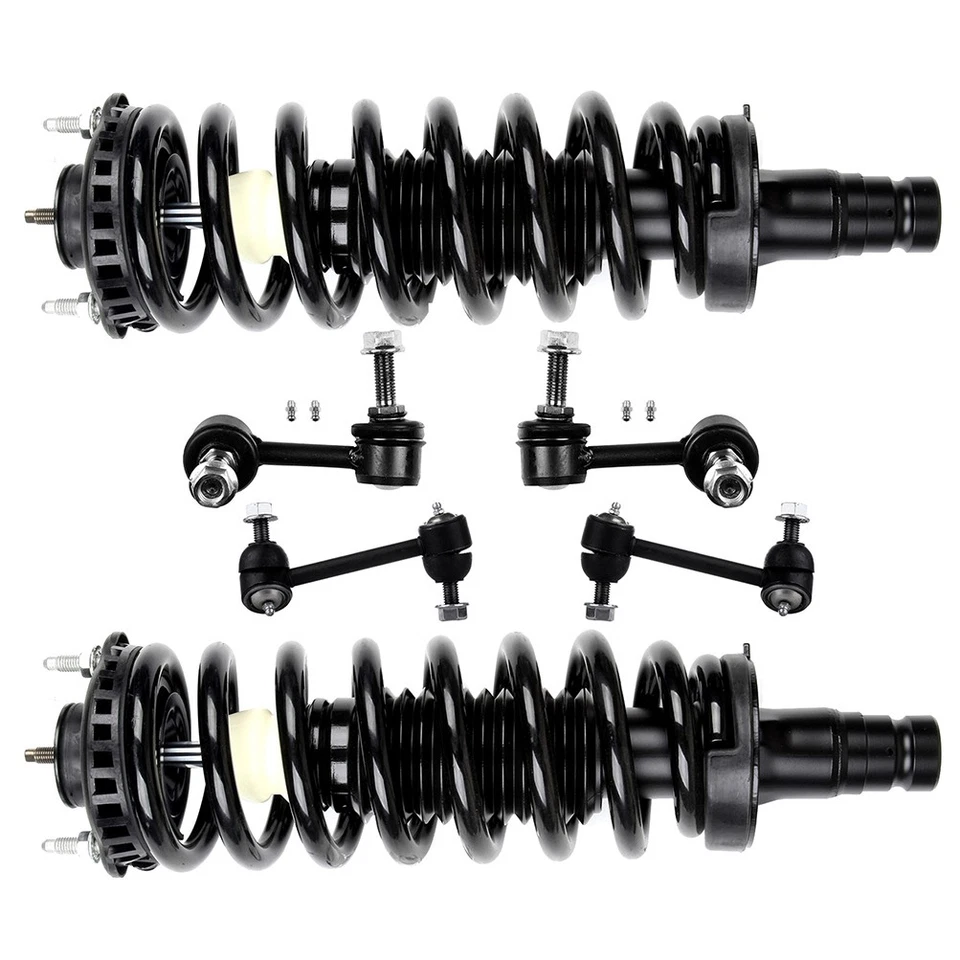 6PC For GMC ENVOY XL 2002-2003 Front Complete Struts & Front Rear Sway Bars Kit - Imagem 1 de 4