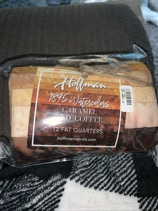  Hoffman 1895 Watercolor Fat Quarter Bundles, 12 FQ, Hand Dyed Cotton, 12 Colors - Picture 1 of 5