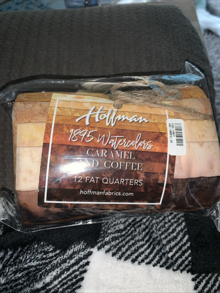  Hoffman 1895 Watercolor Fat Quarter Bundles, 12 FQ, Hand Dyed Cotton, 12 Colors - Image 1 of 4