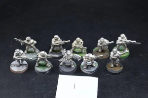 Warhammer 40k Guardia Imperial Cadian Shock Troopers Squad x10 con Sargento Metal - Imagen 1 de 6