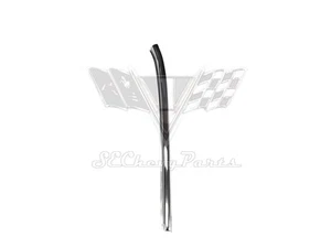 1955-1957 Chevy 2-Door Hardtop LEFT Stainless Steel Windshield A-Pillar Molding - Picture 1 of 3