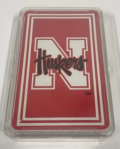 Vintage Nebraska Cornhuskers Playing Cards Original Case Sealed - Bild 1 von 4