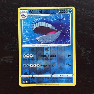 Wailord 032/159 Pokemon Crown Zenith Sword & Shield Reverse Holo Rare Card NM - Picture 1 of 2