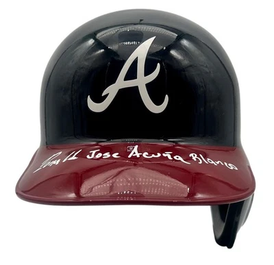 Ronald Acuna Jr. Signed FULL NAME Atlanta Braves Replica Helmet (JSA COA) - Image 1 of 4