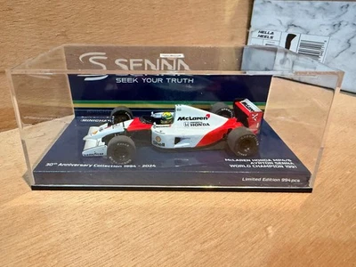 Minichamps 1/43 McLaren Honda MP4/6 1991 F1 World Champion  Ayrton Senna - Image 1 of 4