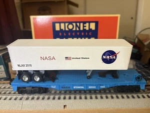 Lionel 6- 16923 / MTW Scale "O", NASA FLAT CAR W/ ROCKENASA TRAILER. Neu im Karton. WOW - Bild 1 von 6